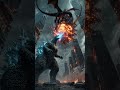 Godzilla vs 3 Scary Dragons | Epic Downtown Monster Battle #godzilla #godzillavskong #shorts