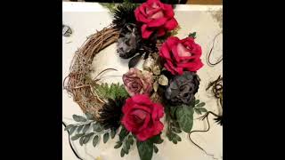 Diy Romantic Goth  Grapevine wreath