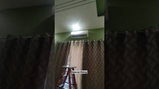 air conditioner fitting || ac fitting shorts || ak tech Ashok #acrepair #acservice #electrical
