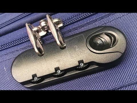 How to Open a Suitcase Lock Without the Key or Lock Combination