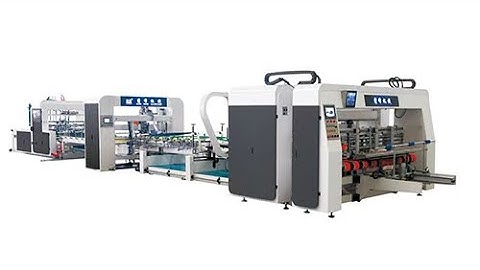 XY-FFS fully automatic intelligent Thread touching type folder gluer and stitcher machine #xinyu