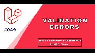 Laravel Complete Tutorial #049 - Larvel show request validation to form (form validation errors)