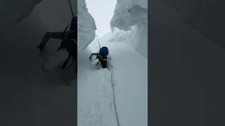 Between 2 Giants Ice Walls #Shorts #Mountainclimbing #Youtubeshorts