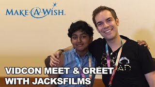 Vidcon 2017 - JacksFilms Meets Wish Kids Stephanie and Jackson