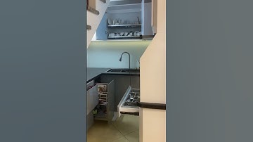 Tủ bếp nhựa Picomat cánh Acrylic nhà chị Tuyền trước và sau