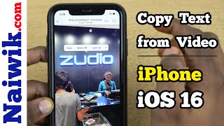 #1 How to copy text from Videos in iPhone [ iOS 16  ]