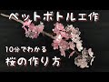 ペットボトルで桜の木を作ろう。How to make transparent cherry blossom.