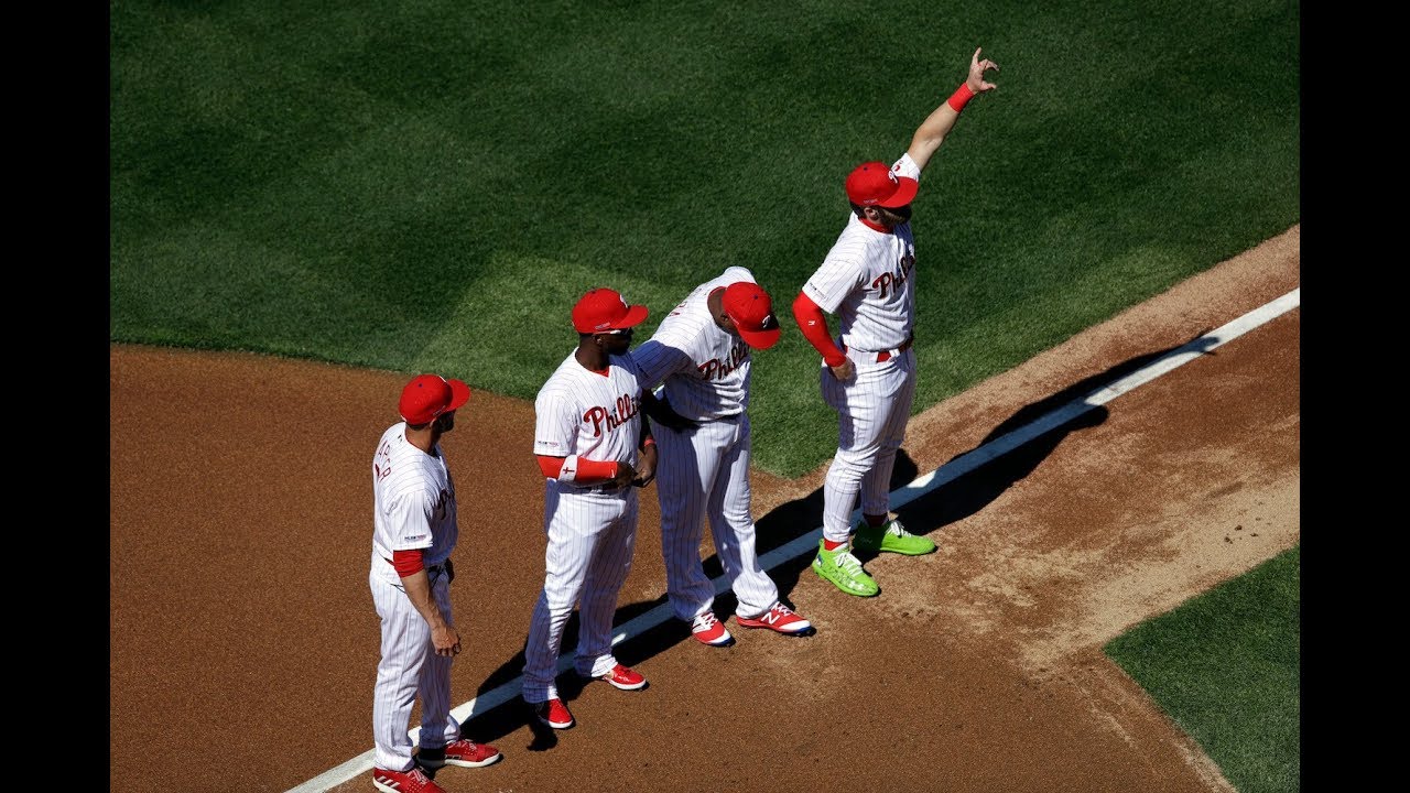 Phillies fans cheer for Bryce Harper in Opening Day intros YouTube