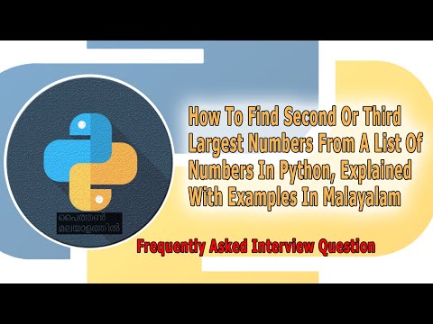How To Find Second or Third Largest Numbers From List of Numbers in Python, Explained With Examples