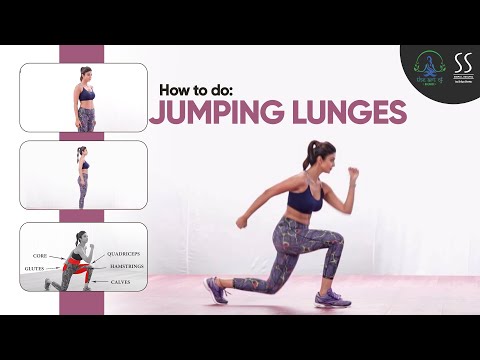 Jumping Lunges | Lower Body Exercises | Learn with Shilpa Shetty