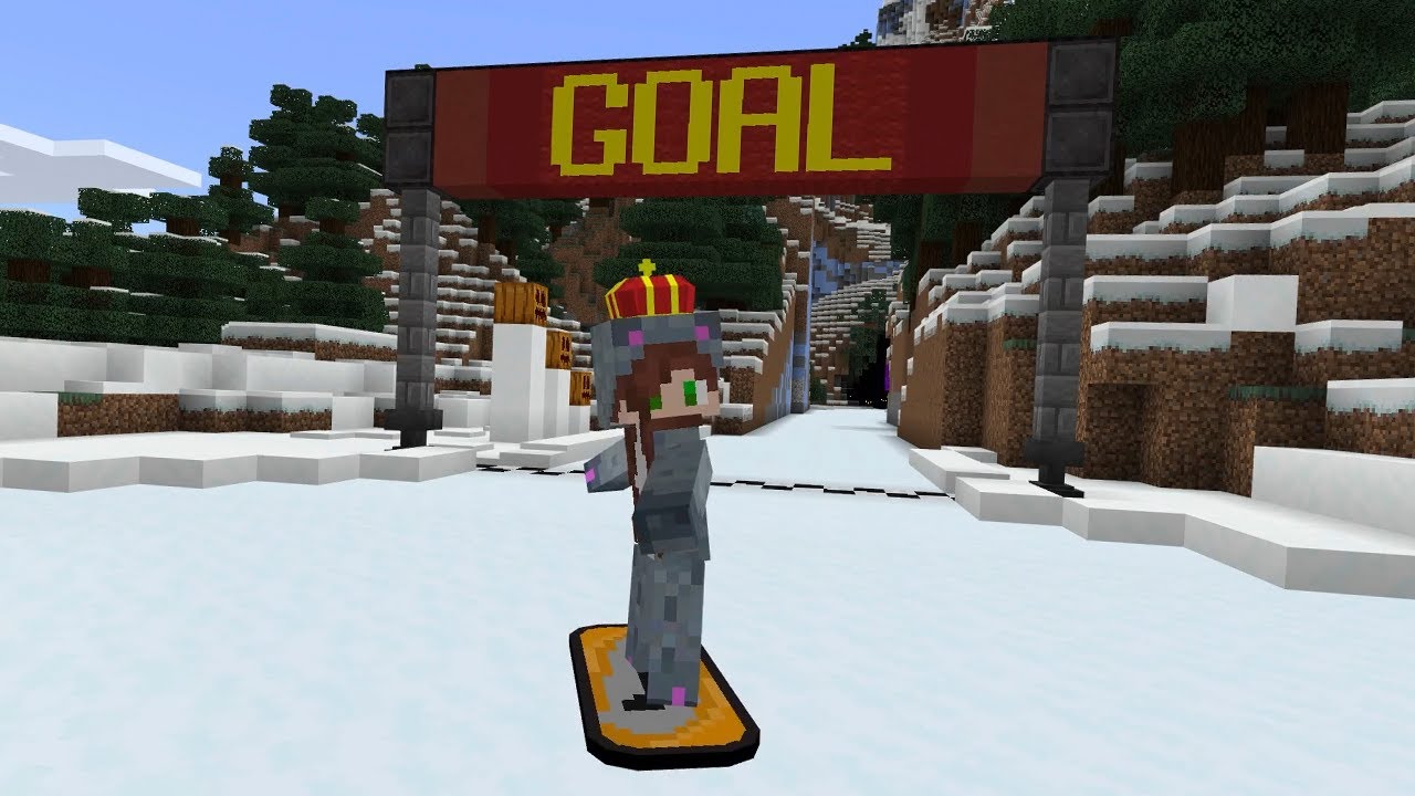 CARRERAS DE SNOWBOARD GRATIS Minecraft Bedrock YouTube