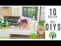 🌿10 DIYS~Dollar Tree DECOR CRAFTS~OUTDOOR + PORCH🌿 Olivias Romantic Home DIY