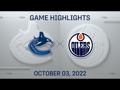 NHL Preseason Highlights | Canucks vs. Oilers - October 3, 2022