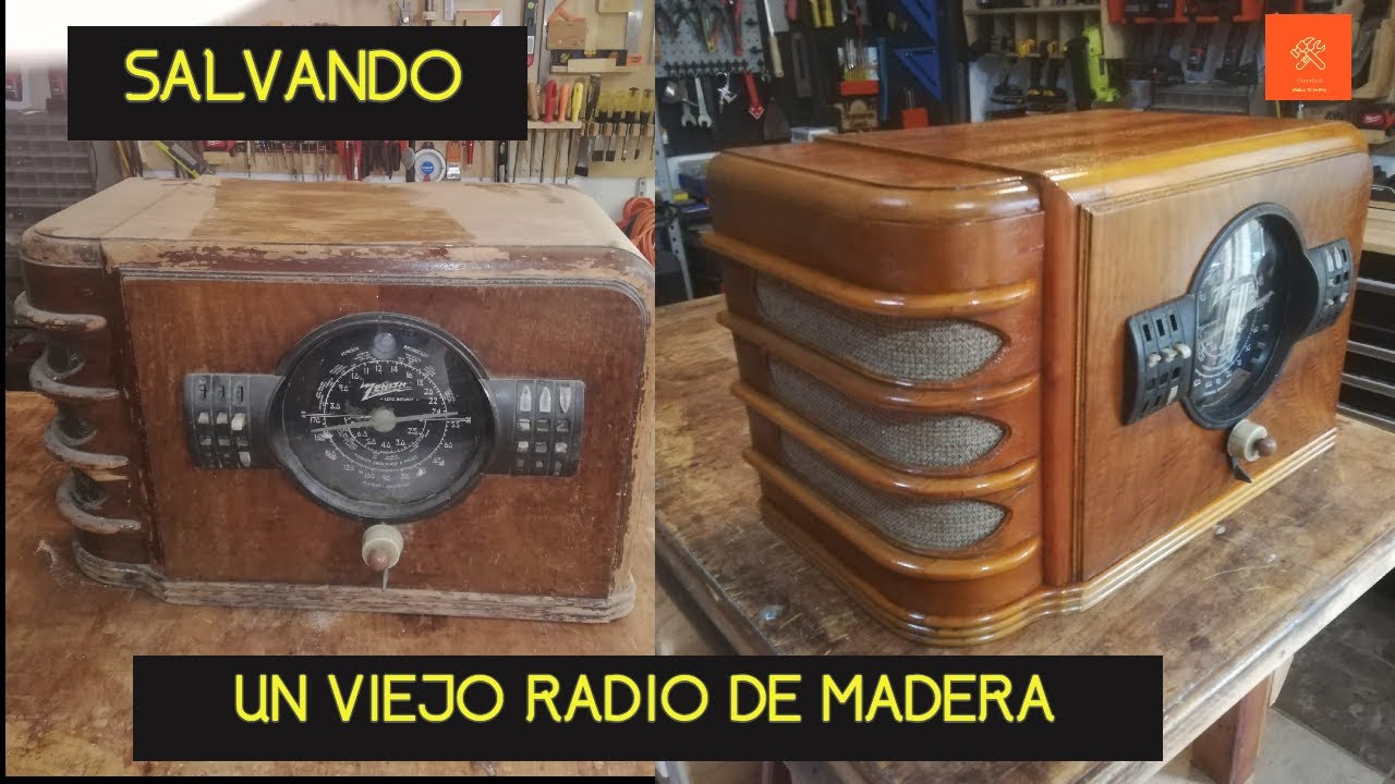 RESCATANDO UN ANTIGUO RADIO DE MADERA, TUTORIAL DE CARPINTERIA. YouTube