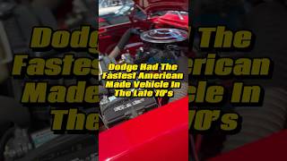 The Fastest American Vehicle of the Late 70’s Dodge Lil Red Express Truck!