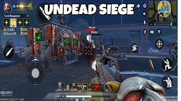 New Mode Undead Siege Full Game play | Call of Duty Mobile Zombies Mode