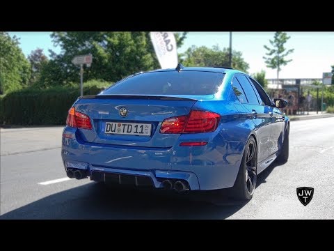 (MODIFIED) BMW M5 F10's Exhaust SOUNDS! Loud Accelerations!