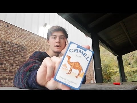 ASMR Smoking a Camel Blue Cigarette with Nature Sounds