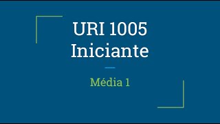 URI1005 - Python