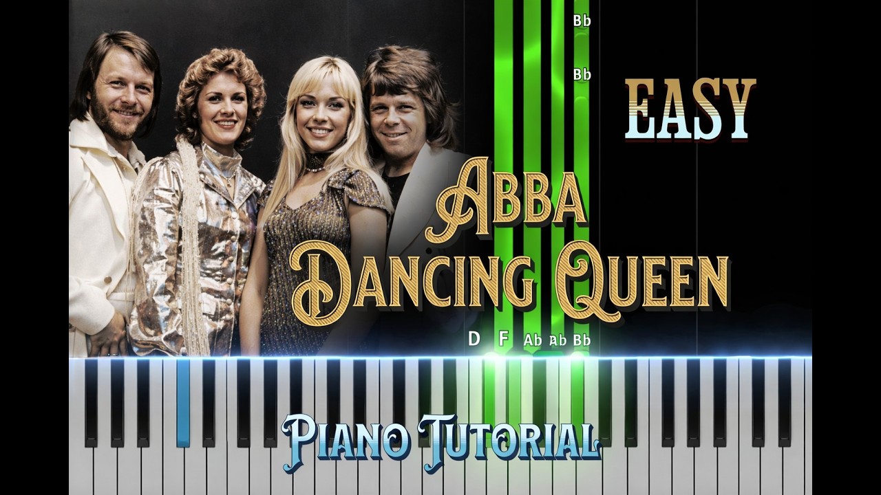 Dancing Queen Easy Piano Tutorial