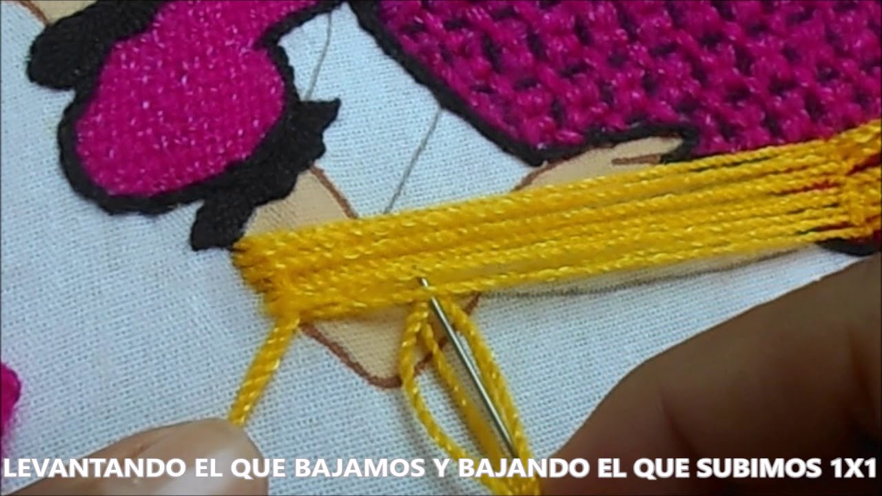 PUNTADA EN REBOZO PASO A PASO *BordandoConEstilo*