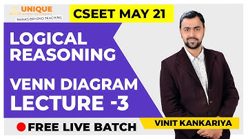 FREE CSEET Logical Reasoning Insert Missing Figures & Venn Diagram MAY 2021 CSEET