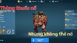 [War Robot] Thùng thuốc nổ phá hoại nhưng chưa nổ được ai thì đã bị nổ trước