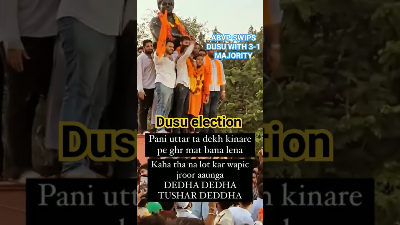 ABVP swips DUSU with 3-1 majority 