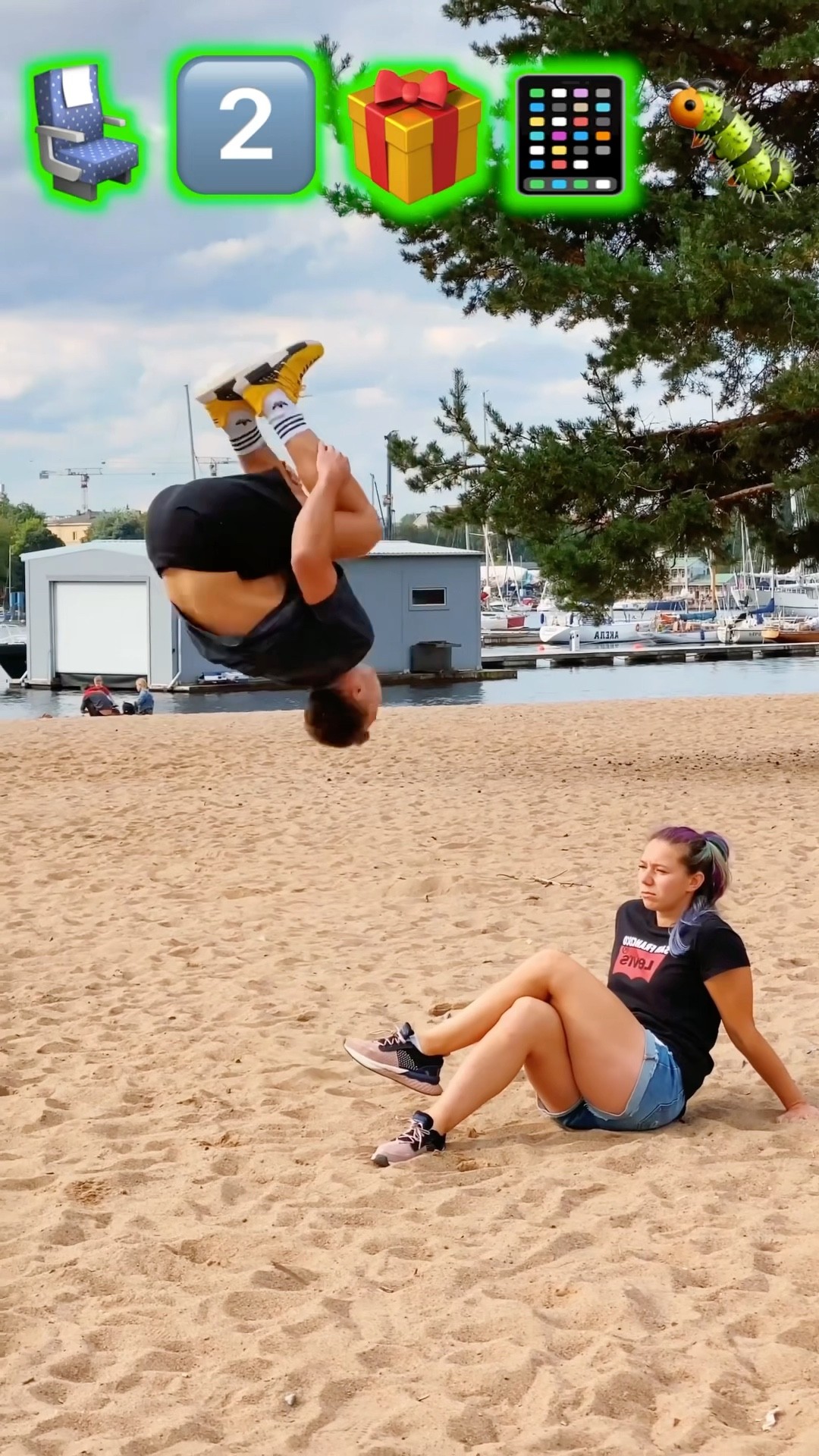Parkour Pranks and Stunts with Emojis pt.12?#kiryakolesnikov #prank #funny #stunt #parkour #comedy
