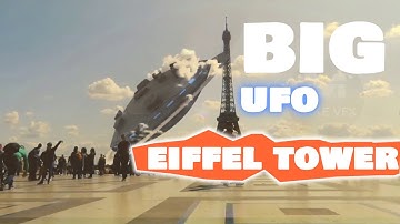 CGI and VFX composting on after effect  | Eiffel Tower UFO vfx | India Gate vfx  | make vfx
