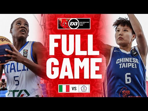 Italy vs Chinese Taipei | Women | Full Pool Game | FIBA 3x3 U23 World Cup 2025