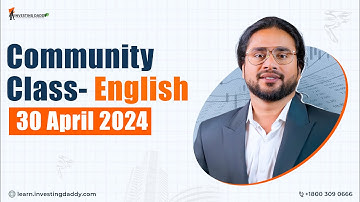 30 APRIL 2024 | NIFTY50 LIVE MARKET SESSION IN ENGLISH BY MR. DEVANAND PANDEY