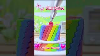 DIY Flying Rainbow Cakes For Kids! 🌈 #cake #cakes #minicake #miniature #shorts #rainbowcake