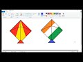 Draw an Indian Flag Kite in MS Paint | Easy Tutorial