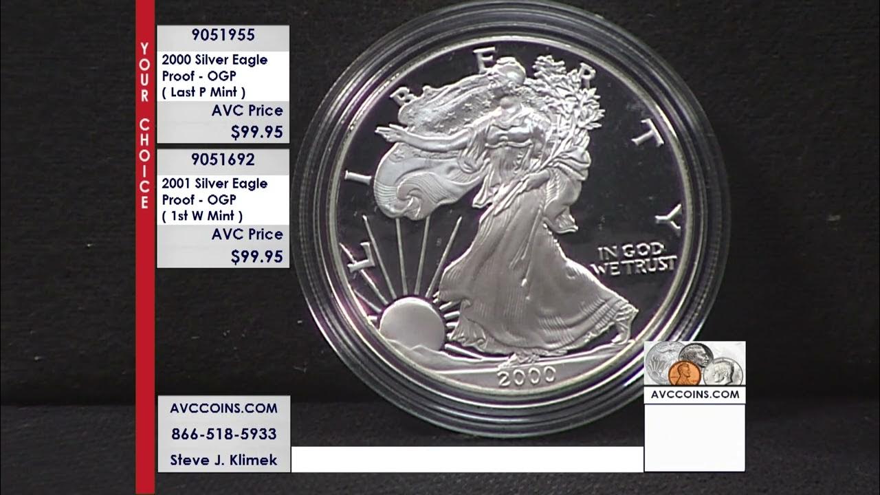 2000-silver-eagle-proof-ogp-last-p-mint-2001-silver-eagle-proof-ogp