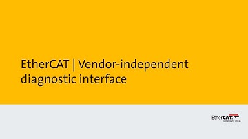 Vendor-independent diagnostic interface for EtherCAT - in 2 minutes (with subtitles)