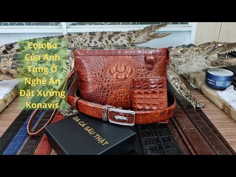 Combo Ví Cầm Tay-Ví Nam-Thắt Lưng Da Cá Sấu Của Anh Tùng Ở Nghệ An