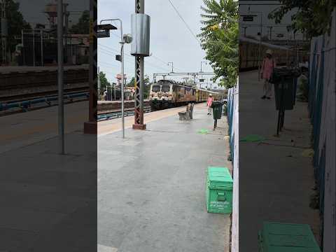 59813 Kota–Yamuna Bridge Agra Passenger Arrival at Sawai Madhopur Junction 🚉 #shorts