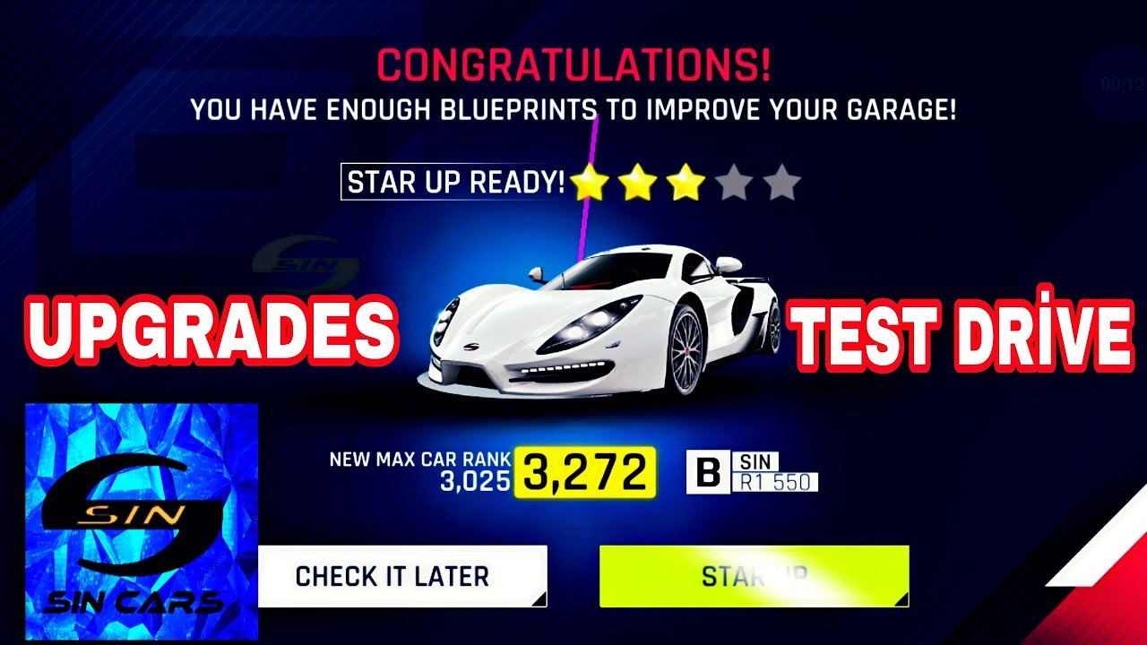 Asphalt 9 - SIN R1 550 ⭐⭐⭐ STARS UPGRADES AND TEST DRİVE - YouTube