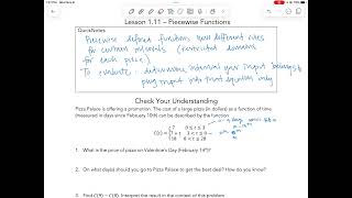 Piecewise Functions Part 2