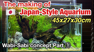 The making of a Japan-Style aquascape with a 45cm planted aquarium Part① ADA nature aquarium guide