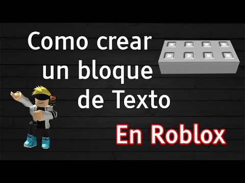 Como Crear Un Bloque Con Texto En Roblox Youtube - roblox studio como hacer un dialogo npc tutorial en espanol youtube