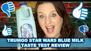 TruMoo Star Wars Blue Milk Taste Test Review || Vanilla Blue Milk || Flavored Milk