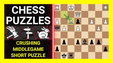 Chess Puzzles to Practice. Themes: Crushing, Middlegame, Short puzzle. Learn Chess