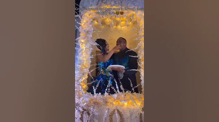 Priscilla Ojo and jumax jux white wedding entrance for the night #love #wedding #trending #shorts