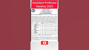 Assistant Professor vacancy 2023 #assistantprofessor #ugcnet, RPSC Assistant Professor vacancy 2023