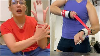 how to wear gymnastics grips + black friday workout