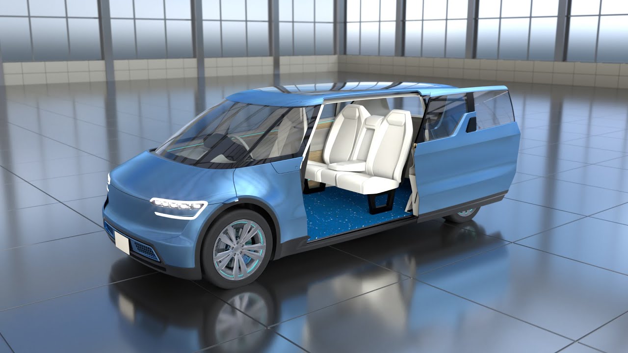 Indigo Flow Animation EV concept for CES - YouTube
