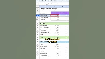 How to budget as a full time college student