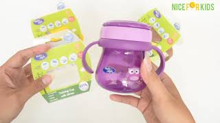 REVIEW Training Cup Weighted Straw Gelas Minum bayi - Baby Safe jp019